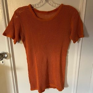 Cool Vintage Orange Mesh Shirt!